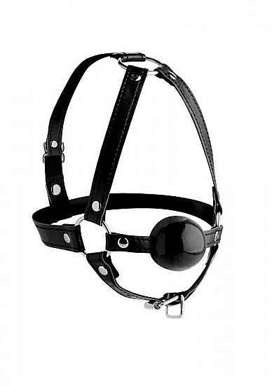 BURNOS KAIŠTIS XR BRANDS "HEAD HARNESS WITH BALL GAG 1.65"  
Pritvirtintas kamuoliukas nuslopins jūsų partneio dejones, aikčiojimą ir inkštimą.Jums patiks, kaip jie atrodo su šiuo seksualiu nelaisvės aksesuaru. 
Taip puikus ekstremalus žaislas jūsų  BDSM  kolekcijai. 
Burnos kaištis  reguliuojasi trimis dirželiais , kad tiktų daugumai paklusnių, vergų ir smalsių meilužių. Tai ne tik Burnos kaištis- tai ir seksualus galvos diržas. 
Pagamintas iš sintetinės odos. 
Kamuoliukas neturi skonio ar kvapo , pagamintas iš patvarios medžiagos. 
Naudokite šį žaislą vieną arba kartu su kitais.  Naudojant su partneriu, būtinai aptarkite žaidimų aplinkybes.  
 