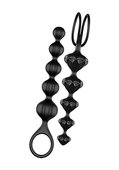 Analiniai kamuoliukai „Love Beads - Black“