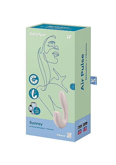 Klasikinis G taško vibratorius - klitorio stimuliatorius ,,Satisfyer Sunray\'\', Kūno spalvos (galima rinktis spalvą)