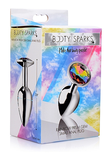 Analinis kaištis ,,Rainbow Prism Gem Anal Plug Small\'\'