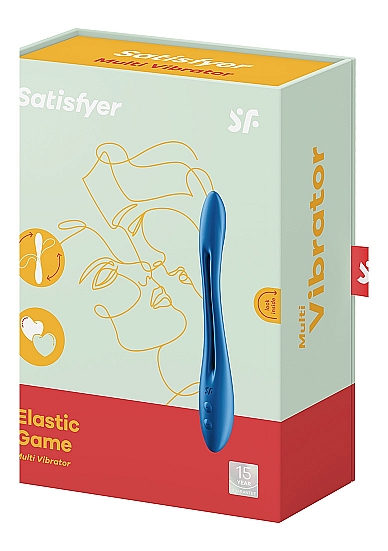 Universalus vibratorius- klitoriaus stimuliatorius „Satisfyer Elastic Game“, tamsiai mėlynas (galima rinktis spalvą)