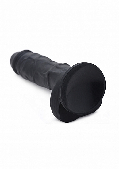Realistiškas falo imitatorius XR Brands SU Silicone Dildo, juodos spalvos