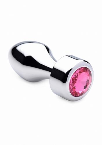 Analinis kaištis su sunkiu pagrindu ,,Weighted Base Aluminum Plug Pink Gem Medium\'\'