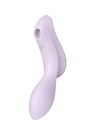 G taško vibratorius - Klitorio stimuliatorius "Curvy Trinity 2" – Šviesiai violetinis 
 
"Curvy Trinity 2'' idealiai tinka neapsisprendusiems malonumų ieškotojams. Šis sekso žaislas  turi daugybę funkcijų ir panaudojimo būdų . Vakuuminėmis oro slėgio bangomis jis myluos jūsų klitorį, o G tašką palepins intensyviomis ir įvairiomis vibracijomis. Taip pat šis prietaisas gali būti naudojamas ir kaip klasikinis paviršinis vibratorius. 
Trys galingi varikliai  užtikrina stiprią vibraciją. Dvi nepriklausomai valdomos funkcijos leidžia pasirinkti 11 vakuuminių bangų stimuliacijos intensyvumo lygių ir 12 vibracijos programų, o nugarėlėje esantis blizgus elementas viliojančiai traukia akį. 
"Curvy Trinity 2" stebina ergonomiška forma ir tyliu veikimu. Pasiduokite savo fantazijoms ir mėgaukitės klitoriniu stimuliatoriumi be jokio pašalinio triukšmo. Stimuliatorius yra  atsparus vandeniui  (IPX7), todėl malonumais galėsite mėgautis net duše ar vonioje.  Po vandeniu jo galinga bangų stimuliacija yra daug stipresnė. Jei žaislas išsikraus - bateriją galima įkrauti naudojant pridedamą USB laidą. 
Tinkamai prižiūrint šis stimuliatorius tarnaus jums ilgai. Prieš ir po kiekvieno naudojimo nuplaukite jį šiltu vandeniu ir švelniu muilu arba  specialiu žaislų valikliu . Leiskite išdžiūti natūraliai. Šį sekso žaislą laikykite stalčiuje, specialiame maišelyje arba kitoje vietoje, kurioje nėra dulkių. Laikykite jį atokiau nuo kitų sekso žaislų. Nepalikite tiesioginiuose saulės spinduliuose ir niekada nelaikykite jo dideliame karštyje. 
Rekomenduojama naudoti kartu su  vandens pagrindo lubrikantu . Nenaudokite silikoninių lubrikantų, aliejų ar kremų, nes jie gali sugadinti prietaiso medžiagą ir apriboti jo veikimą bei galiojimo laiką.  
Kodėl jums reikalingas vibratorius? 
Vibratorius ar klasikinis vibratorius yra sekso žaislas, naudojamas ant kūno maloniai seksualinei stimuliacijai kelti. 
Vibratoriai gali būti naudojami tiek solo, tiek poroje ar kelių žmonių žaidimams kartu. Taip pat jie gali būti naudojami erogeninėms zonoms, tokioms kaip klitoris, vulva ar makštis, varpa, kapšelis ar išangė, siekiant seksualiai stimuliuoti, išlaisvinti seksualumą ir pasiekti orgazmą. 
Vibratoriai yra rekomenduojami sekso terapeutų moterims, kurioms sunku pasiekti orgazmą masturbacijos ar lytinių santykių metu.