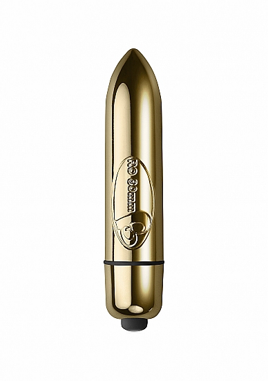 Vibratorius- Kulka "RO-80 mm" – Auksinis 
Galingas mažas vibratorius ,,RO-80 mm" suteikia jaudinančią stimuliaciją vienu mygtuko paspaudimu. Originali  kulkos forma yra viena populiariausių pasaulyje  tarp vieno greičio vibratorių. Vienu prisilietimu valdomas ir turintis intensyvią vibraciją šis žaisliukas tikrai nenuvils. 
Vibratorius padengtas švelnia chromo danga, kuri suteikia visiškai kitokius pojūčius.  Visiškai atsparus vandeniui,  taigi galite pasiimti su savimi bet kur, net ir į vonią. Išskirtinai vibratorius supakuotas į daugkartinio naudojimo, būtent jam skirtą dėžutę.  "RO-80 mm" yra daug apdovanojimus pelnęs sekso žaisliukas ir perkamiausias visame pasaulyje.  
Turi patvirtintus sertifikatus: CE ir ROHS. 
Tinkamai prižiūrint  šis vibratorius tarnaus tikrai ilgai. Prieš ir po kiekvieno naudojimo nuplaukite jį šiltu vandeniu ir švelniu muilu arba specialiu žaislų valikliu. Leiskite išdžiūti natūraliai. Šį sekso žaislą laikykite stalčiuje, specialiame maišelyje arba kitoje vietoje, kurioje nėra dulkių. Laikykite jį atokiau nuo kitų sekso žaislų. Nepalikite tiesioginiuose saulės spinduliuose ir niekada nelaikykite jo dideliame karštyje. 
  
Rekomenduojama naudoti kartu su vandens pagrindo lubrikantu.  Nenaudokite silikoninių lubrikantų, aliejų ar kremų, nes jie gali sugadinti prietaiso medžiagą ir apriboti jo veikimą bei galiojimo laiką.  
Kodėl jums reikalingas vibratorius? 
Vibratorius ar klasikinis vibratorius yra sekso žaislas, naudojamas ant kūno maloniai seksualinei stimuliacijai kelti. 
Vibratoriai gali būti naudojami tiek solo, tiek poroje ar kelių žmonių žaidimams kartu. Taip pat jie gali būti naudojami erogeninėms zonoms, tokioms kaip klitoris, vulva ar makštis, varpa, kapšelis ar išangė, siekiant seksualiai stimuliuoti, išlaisvinti seksualumą ir pasiekti orgazmą. 
Vibratoriai yra rekomenduojami sekso terapeutų moterims, kurioms sunku pasiekti orgazmą masturbacijos ar lytinių santykių metu.