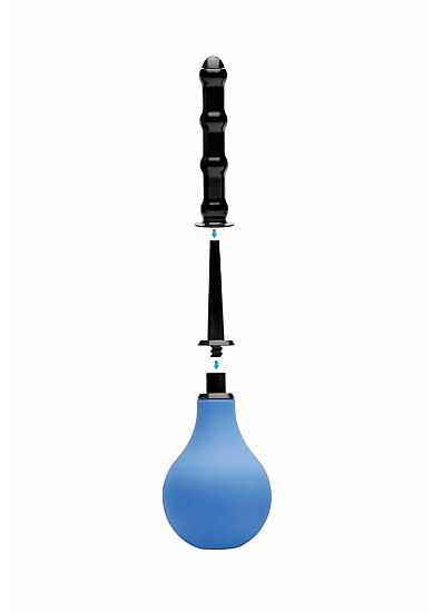 Analinio dušo rinkinys „Premium One-Way Valve Anal“ -  13 cm