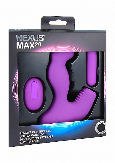 Violetinės spalvos prostatos masažuoklis su pulteliu, Nexus