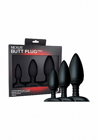 Analinių kaiščių rinkinys „Nexus Butt Plug Trio“