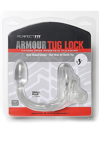 Penio žiedas Perfect Fit Brand Armour Tug Lock Small Plug, permatomos spalvos