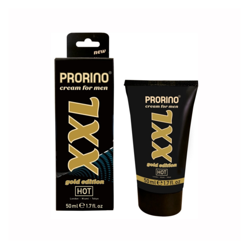 Penį didinantis kremas “HOT Prorino XXL Gold Edition” - 50 ml