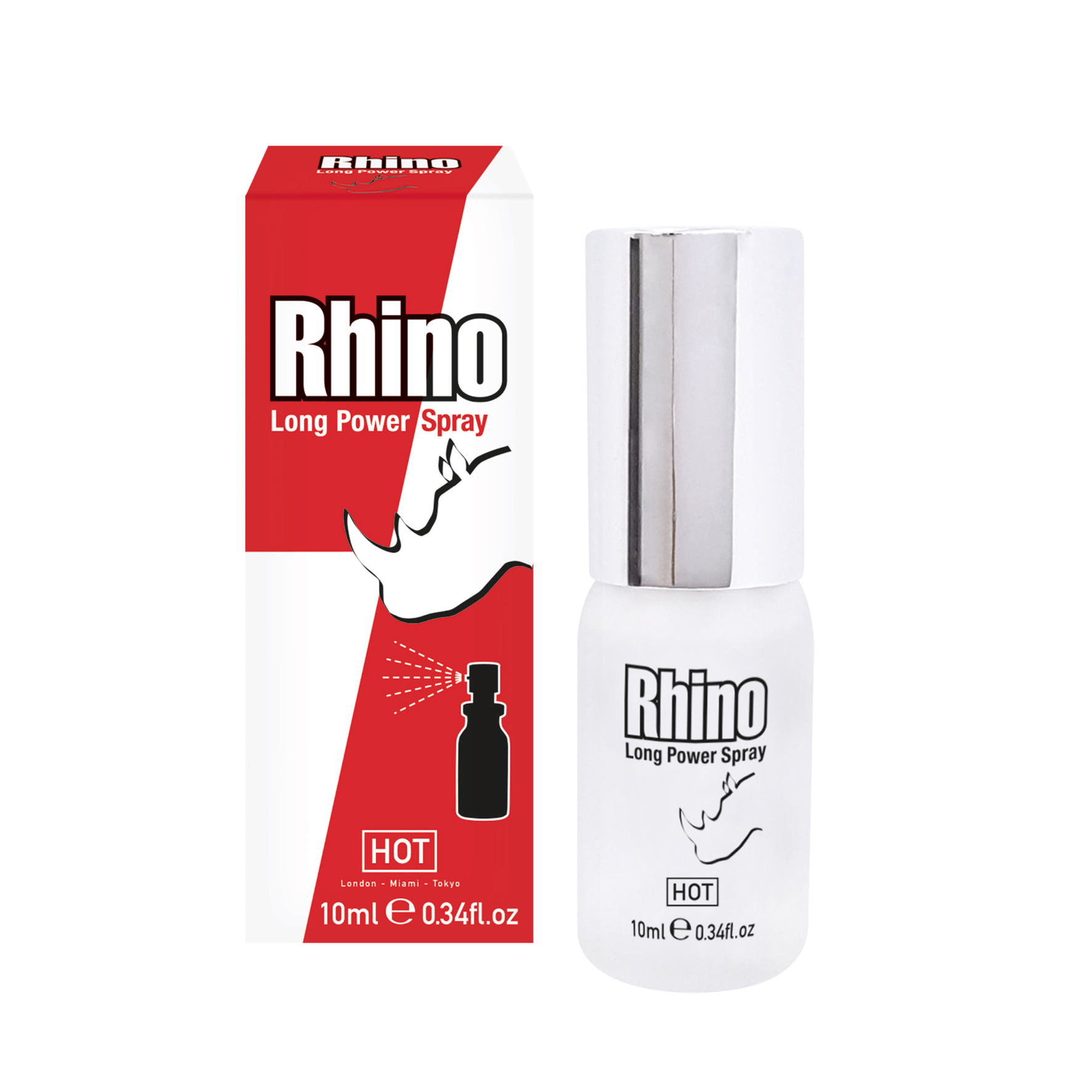 Ejakuliaciją atitolinantis purškiklis “HOT Rhino Long Power Spray” - 10 ml