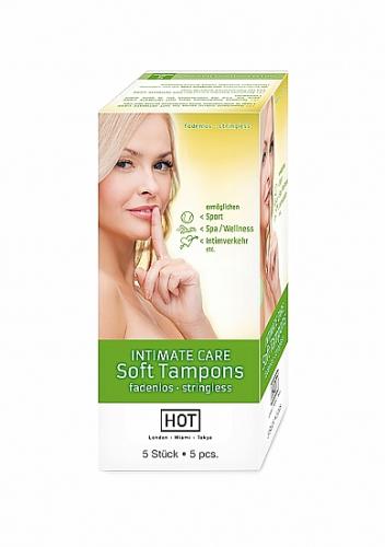 Minkšti tamponai „Hot Intimate Care“, 5 vnt.