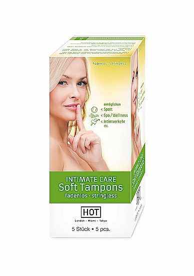 Minkšti tamponai „Hot Intimate Care“, 5 vnt.