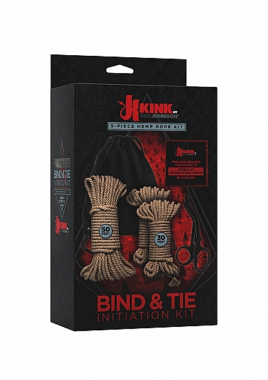5 DALIŲ SUVARŽYMO VIRVIŲ RINKINYS „Bind AND TIE“  
Virvės yra originali surišimo ir suvaržymo priemonė, o norint saugiai ir maloniai žaisti, būtina rasti tinkamas.  
Šiame komplekte yra viskas, ko reikia saugiam ir jaudinančiam virvių surišimui. Trys kanapių virvių ryšuliai - stiprios, natūralios 6 mm pločio kanapių virvės, idealiai tinkančios daugeliui surišimo būdų. 
Rinkinyje yra du ryšuliai po 9 metrus ir vienas ryšulys  - 15 metrų ilgio virvės,tai suteikia daugybę galimybių jūsų išdykusiems surišimo žaidimams.  
Į komplektą taip pat įeina juodos  žirklės saugiam ir greitam virvių nuėmimui avariniu atveju ir juoda raišteliu susegama kuprinė, kurią galima diskretiškai laikyti arba pasiimti į žaidimų vakarėlius ir demonstracijas. 
  
Patarimas:   BŪKITE BUDRŪS!  , naudokite atsargiai, neužspauskite partneriui kraujagyslių ir leiskite kraujui cirkuliuoti, rišant palikite tarpelius, maždaug tiek, kad galėtumėte užkišti piršus. Saugokite savo rišimo partnerį.  
APIE SUVARŽYMO VIRVES: 
Pakuotės matmenys: 28,70 x 15,80 x 8,60 cm 
Pakuotės svoris: 725 gr 
Gaminio svoris: 610 gr 
Medžiaga: Kanapės 
 