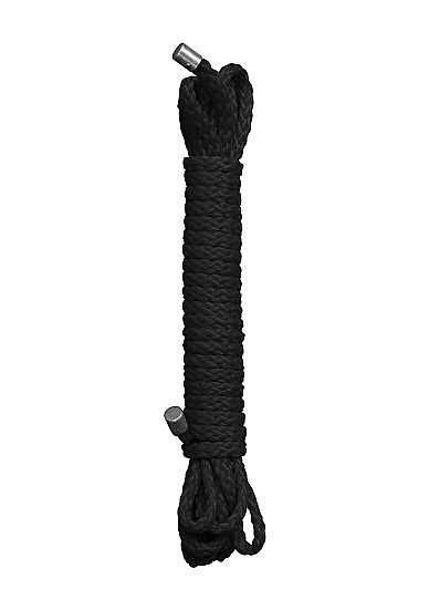 Juoda suvaržymo virvė „Kinbaku Rope“, 10 m.