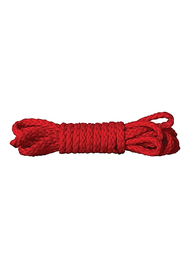 Raudona suvaržymo virvė „Kinbaku Mini Rope“, 1,5 m.