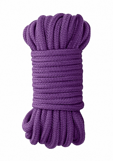 Violetinė šilkinė suvaržymo virvė „Japanese Rope“, 10 m.