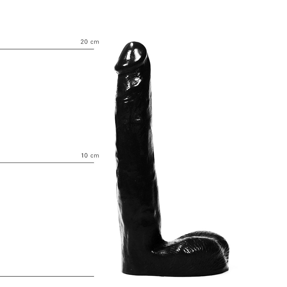 Analinis kaištis „All Black Realistic Dildo 21 cm“