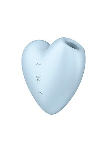 Vibratorius - klitorio stimuliatorius „Satisfyer Cutie Heart“, mėlynas