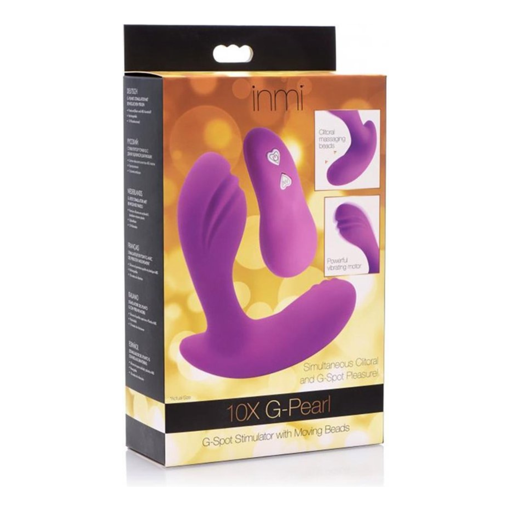 G taško ir klitorio stimuliatorius “XR Brands 10X G-Pearl” - Violetinis