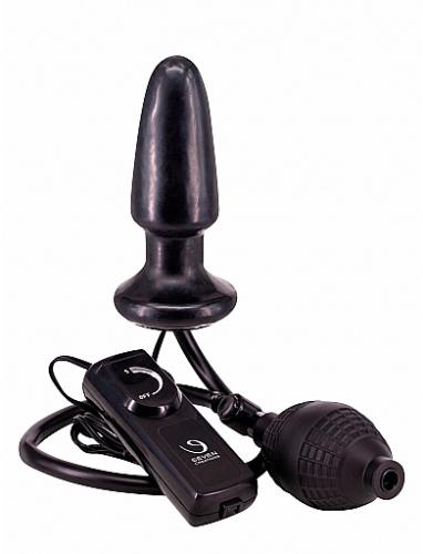 Išplėčiamas ir vibruojantis analinis kaištis „Expandable and Vibrating Butt Plug“- 7,5 cm