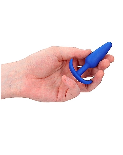 Mėlynas analinis kaištis „Narrow Beginner Butt Plug“- 7,5 cm