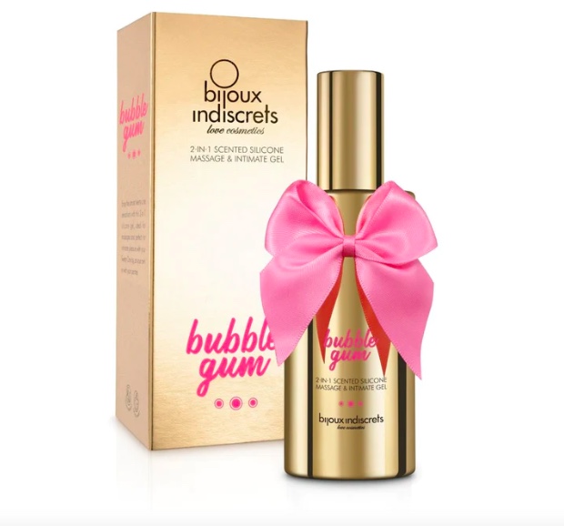 Masažo aliejus ir lubrikantas „Bubble Gum“ - 100ml