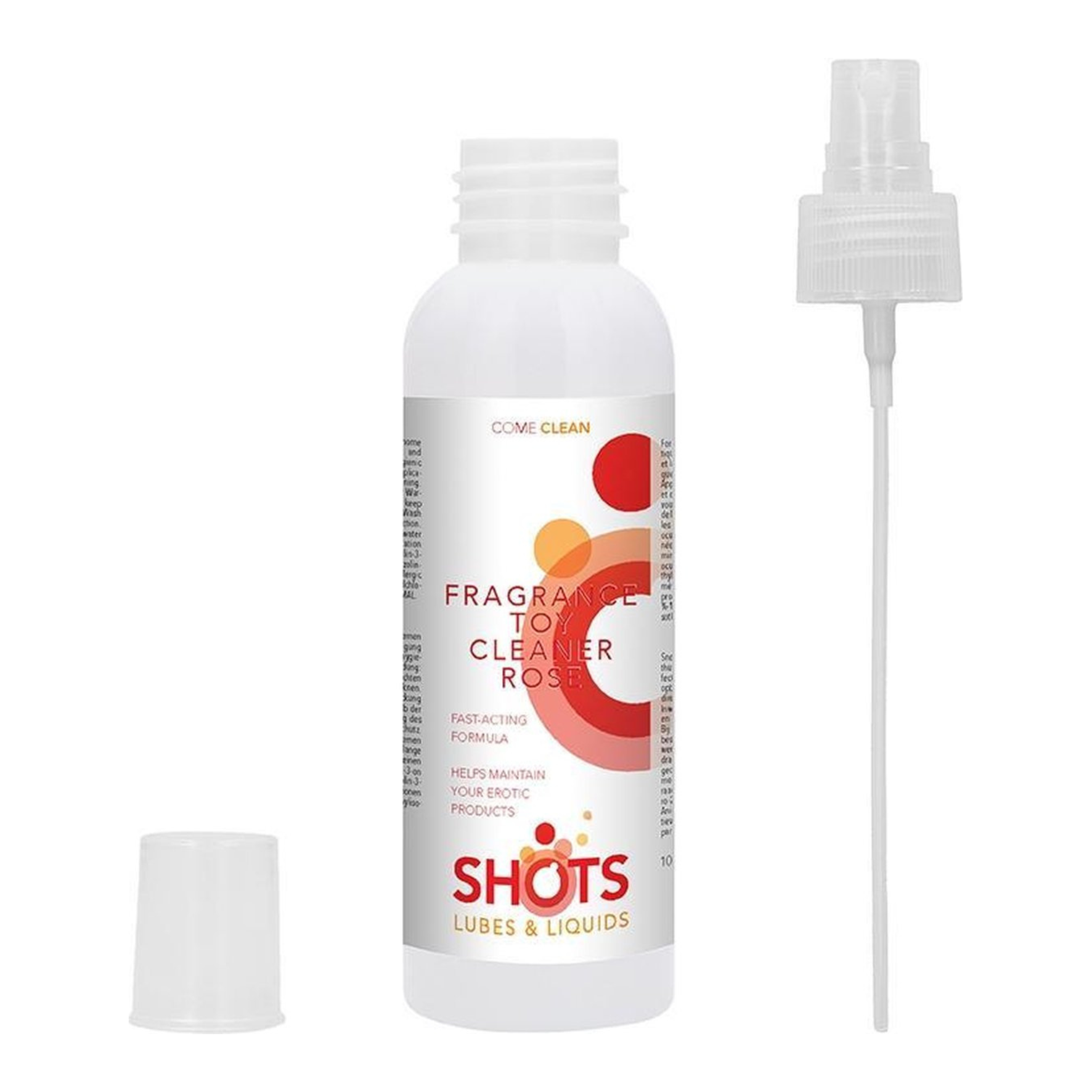 ROŽIŲ AROMATO SEKSO ŽAISLŲ VALIKLIS “SHOTS FRAGNANCE TOY CLEANER ROSE” - 100 ML  
“Shots Fragnance Toy Cleaner Rose” tai  greitai ir veiksmingai veikiantis  purškiklis skirtas sekso žaislų priežiūrai ir dezinfekavimui. 
Šis  rožių aromato  purškiklis ne tik  kruopščiai pasirūpins Jūsų žaislais , bet ir  suteiks malonų gaivos bei švaros pojūtį , o tinkamai prižiūrimi žaislai tarnaus ilgiau. 
Taip pat  produktas yra praktiškoje pakuotėje , tad galėsite juo naudotis namuose ir kelionėse. 
 