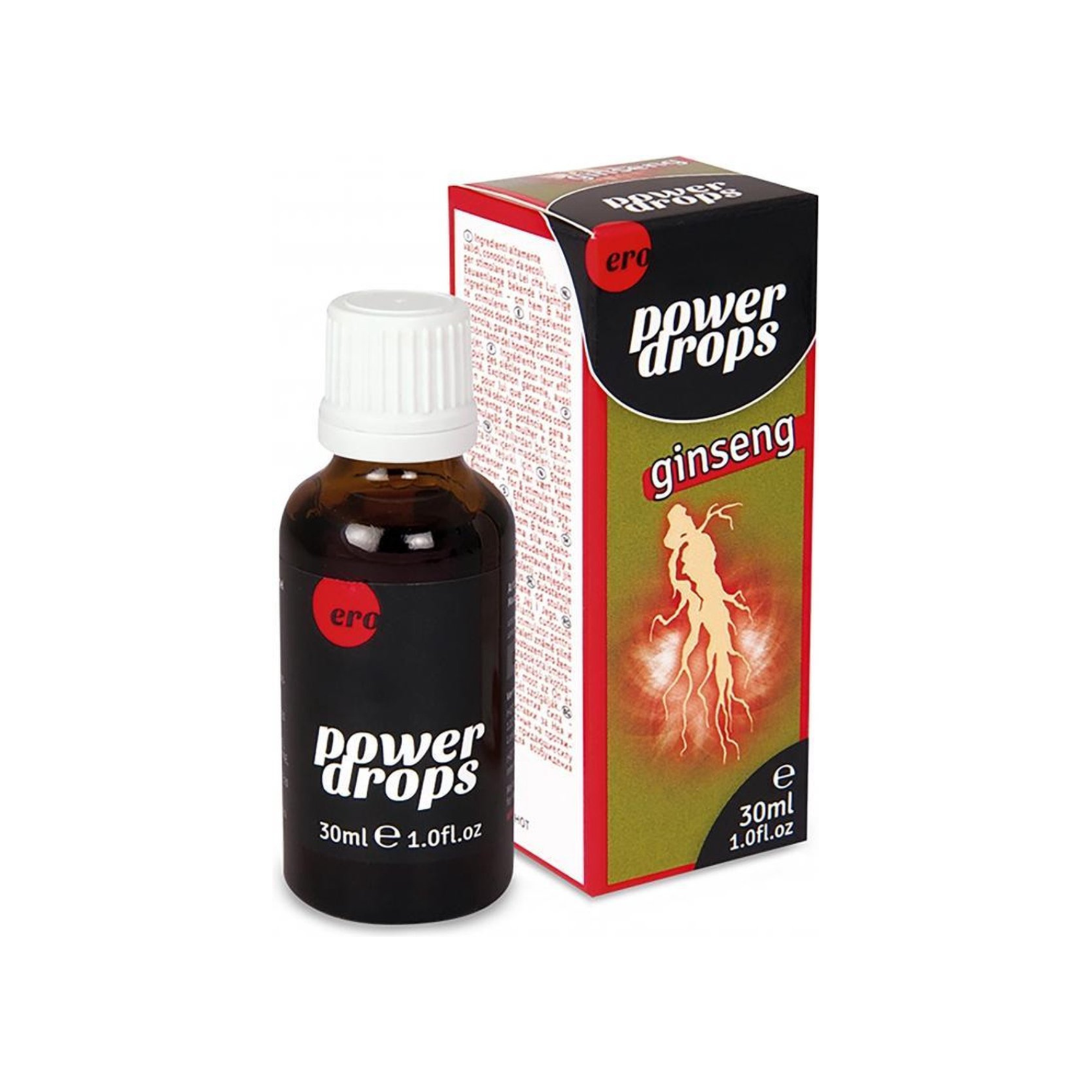 Potencijos stiprinimo lašiukai “HOT Power Drops Ginseng” - 30 ml