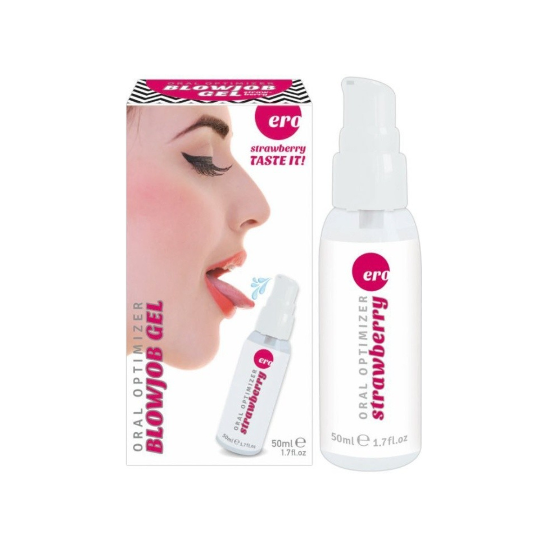 Stimuliuojantis gelis oraliniam seksui “HOT Blowjob Gel Strawberry” - 50 ml