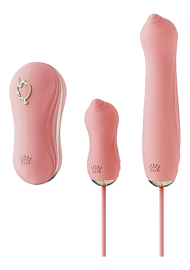 Vibratoriaus rinkinys Zalo Unicorn, rožinės spalvos (galima rinktis spalvą)