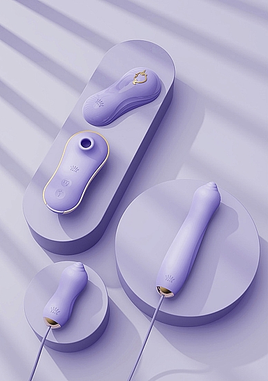 Vibratoriaus rinkinys Zalo Unicorn, violetinės spalvos