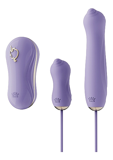 Vibratoriaus rinkinys Zalo Unicorn, violetinės spalvos