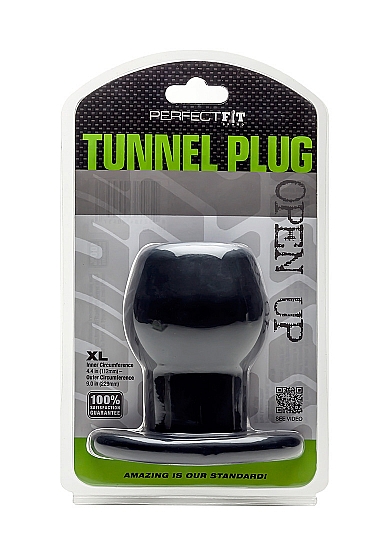 Analinis kaištis Perfect Fit Brand Tunnel Plug X Large, juodos spalvos (galima rinktis spalvą)