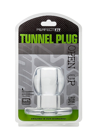 Analinis kaištis „Perfect Fit Brand Tunnel Plug 9,4 cm“ – Permatomas (galima rinktis spalvą)