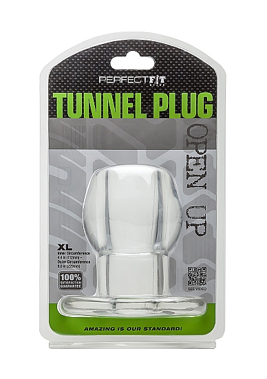 Analinis kaištis „Perfect Fit Brand Tunnel Plug 10,5 cm“ – Permatomas (galima rinktis spalvą)