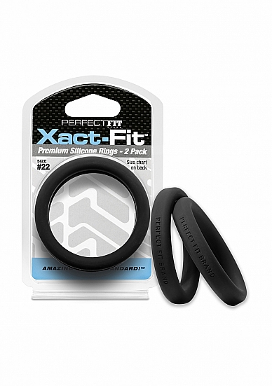 Penio žiedas „Xact-Fit, #22", 2 vnt.  
Pakuotėje yra 2 22 dydžio „Xact-Fit" žiedai. 
  
Penio žiedai itin stiprūs, tačiau minkšti ir malonūs liesti. Žiedai išsitempia tiek, kad juos būtų lengva užsidėti ir nuimti, bet taip pat labai patogus (be sugnybimo jausmo!) ir efektyviai priglunda.   
  
Nežinote savo dydžio? Rekomenduojame pradėti nuo „Play Zone“ rinkinio, kurį sudaro 9 skirtingų dydžių "Xact-Fit™" žiedai, sunumeruoti ir išdėstytipagal dydį.  
  
Kiekviename "Xact-Fit" žiede yra įspaustas dydis, todėl nebereikia spėlioti! Norėdami gauti papildomų pojūčių, vienu metu užsidėkite kelis žiedus. 
  
Po naudojimo kruopščiai nuplaukite švelniu muilu ir šiltu vandeniu.