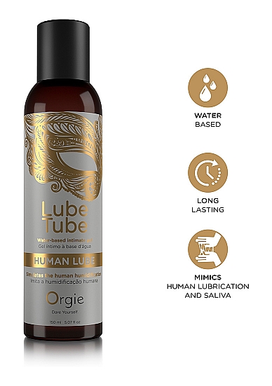 Vandens pagrindo intymusis gelis „Human Lube“ - 150 ml