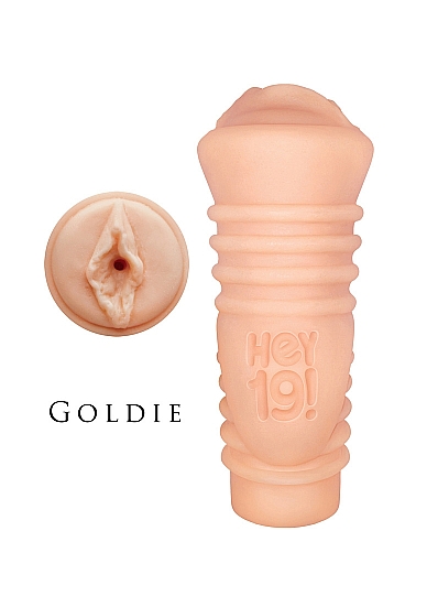 Vyriškas vaginalinis masturbatorius ,,Icon Brands HEY 19 Goldie Teen''  
Šį vaginalinį masturbatorių įkvėpė jaunos lotynų amerikietės Goldie makštis. Jis yra ergonomiškas, turi rankeną, kurią lengva valdyti ir naudoti. Saugus kūnui - pagamintas iš TPR plastiko. 100% be ftalatų. Unikalios ir neįtikėtinai stimuliuojančios tekstūros, kuri atkuria vaginalinio lytinio akto malonumą. Daugkartinio naudojimo ir lengvai valomas. 
Nešiojamas, delno dydžio vyriškas vaginalinis masturbatorius pagamintas taip meistriškai, kad suteikia geriausią įmanomą vaginalinio masturbavimosi patirtį. Jis yra sunkus ir storas, kad jaustųsi, kaip tikras vaginalinis seksas.  
Masturbatorius pagamintas iš tikroviško, odą primenančio TPR plastiko. Prieš naudojimą įpilkite šiek tiek mėgstamo  vandens pagrindo lubrikanto , kad seksas būtų dar tikroviškesnis. Jį itin patogu ir lengva valyti. Prieš ir po kiekvieno naudojimo masturbatorių valykite muilu ir šiltu vandeniu arba  specialiu žaislų valikliu . Jei masturbatorius taps lipnus, tiesiog pabarstykite šiek tiek kukurūzų krakmolo, kad jis atgautų šilkinį glotnumą. Šį masturbatorių laikykite atskirai nuo kitų sekso žaislų.