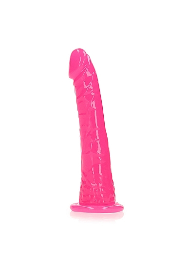 Rožinis tamsoje švytintys dildo – 15,5 cm