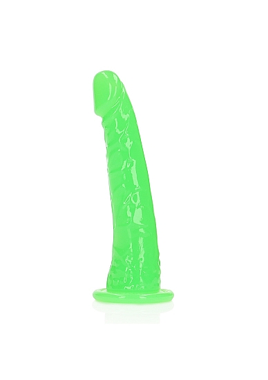 Žalias tamsoje švytintys dildo – 15,5 cm