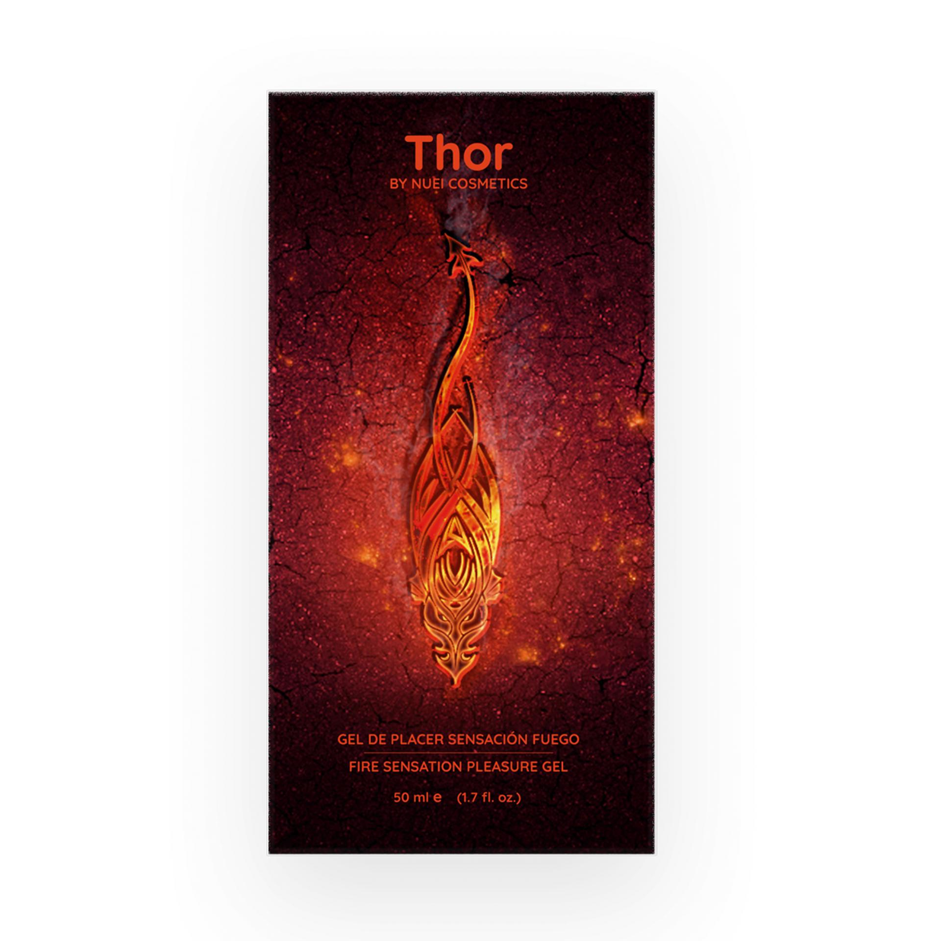 ORGAZMĄ STIPRINANTIS GELIS “NUEI THOR FIRE GEL” - 50 ML  
“NUEI Thor Fire Gel” - orgazmo stipriklis  skirtas tiek Jai, tiek Jam . 
Tai  gardžiu vaisių aromatu  pasižymintis gelis, kurio  sudėtis praturtinta maka  - gerai žinoma Andų regiono šaknimi, kuri suteikia žvalumo, skatina seksualinį apetitą ir  didiną lytinį potraukį .  
Galingas orgazmo stipriklis yra  taupus  - pakaks vos kelių lašų ant erogeninių zonų, kad prasidėtų vėsinantis-šildantis poveikis,  peraugantis į intensyviausius orgazmus .  
Produktas yra  100% veganiškas.  
 