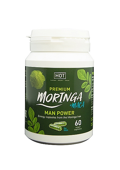 Maisto papildai vyrams „HOT Moringa“ – 60vnt