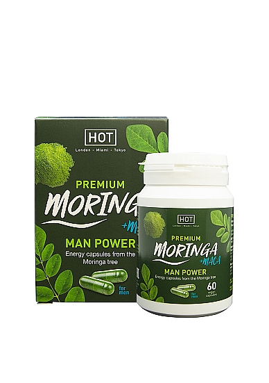 Maisto papildai vyrams „HOT Moringa“ – 60vnt