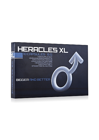 STIMULIUOJANČIOS KAPSULĖS „HERACLES XL“ - 10 VIENETŲ  
Vartokite vieną kapsulę per dieną su stikline vandens. Kad pasiektumėte geriausius rezultatus, vartokite kapsulę tuo pačiu metu kiekvieną dieną. 
Nerekomenduojama viršyti nurodytos dozės. 
Rinkitės kokybę ir pasitikėjimą! Šios kapsulės yra saugus, patikimas ir veiksmingas būdas užtikrinti vyrų sveikatą. 
Apie kapsules: 
Pakuotės matmenys: 11,50 x 1 x 7,50 cm 
Pakuotės svoris: 16 gr 
Produkto matmenys: 2 x 0,5 x 0,5 cm 
Produkto svoris: 1 gr 
Produkto skersmuo: 0,5 cm 
Sudėtis: 1750 Mg L-arginino, želatina (kapsulė), 120 Mg kalcio (kalcio karbonatas) (15% Rda*), užpildas: ryžių miltai, sukepinimo medžiagos: E470B, E551, 10 Mg cinko (cinko oksidas) (100% Rda*), 50 mg seleno (natrio selenatas) (91% Rda*), dažikliai: E133, E171. *Rda = rekomenduojama paros norma.