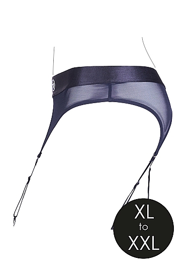 Vibruojantys strap on stringai - XL/XXL